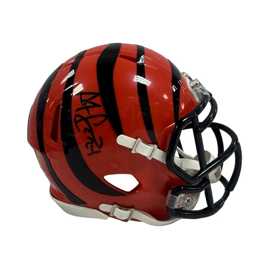 Adam PacMan Jones Autographed Cincinnati Bengals Mini Helmet Beckett BAS