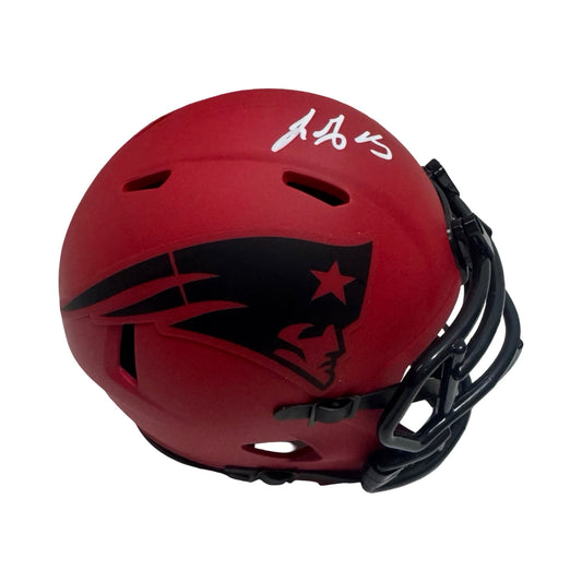 LeGarett Blount Autographed New England Patriots Rave Mini Helmet JSA