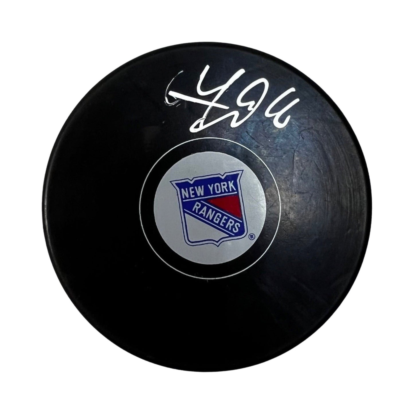 Vincent Trocheck Autographed New York Rangers Replica Puck Steiner CX