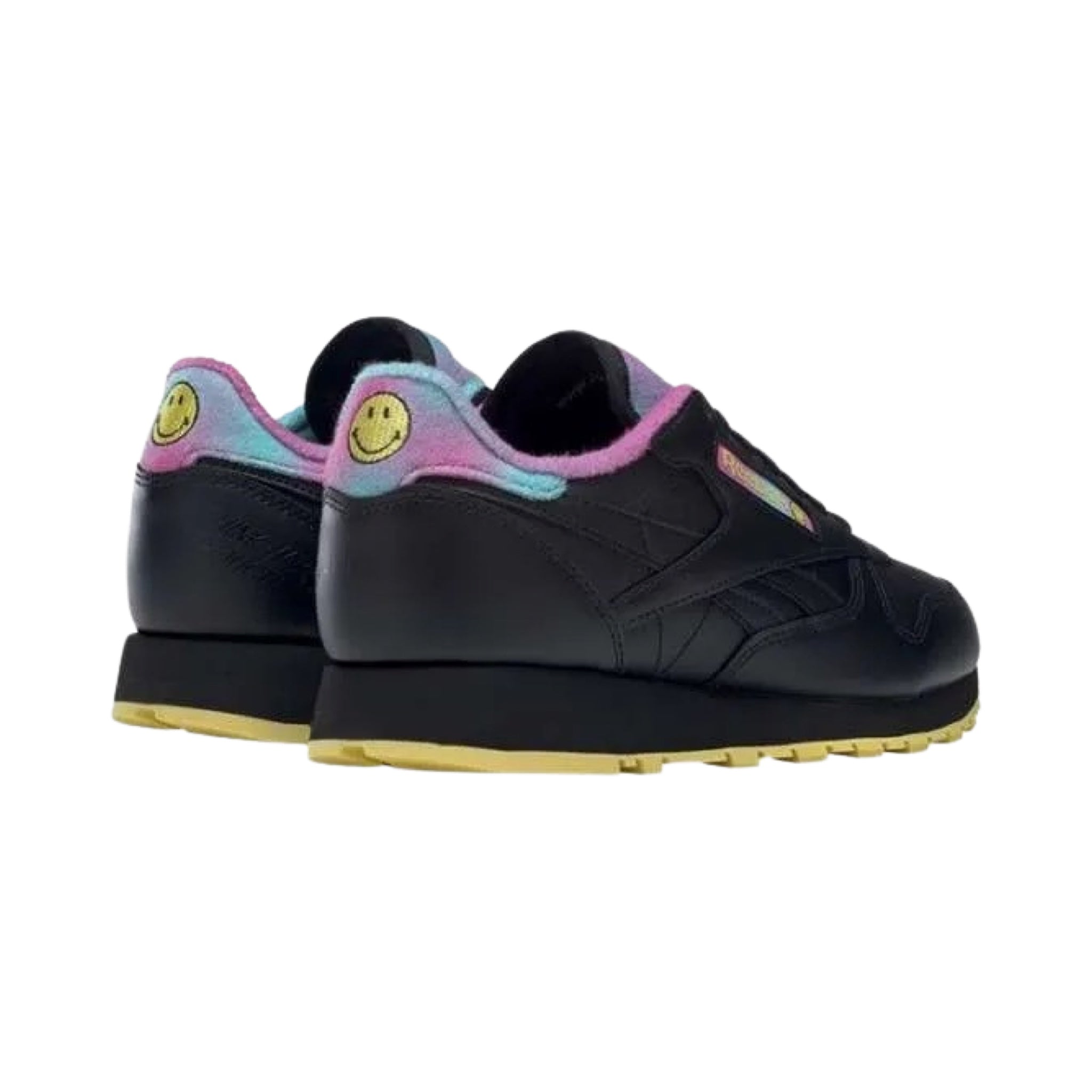 Reebok Classic Leather Smiley 50th Anniversary Black BG Autographs