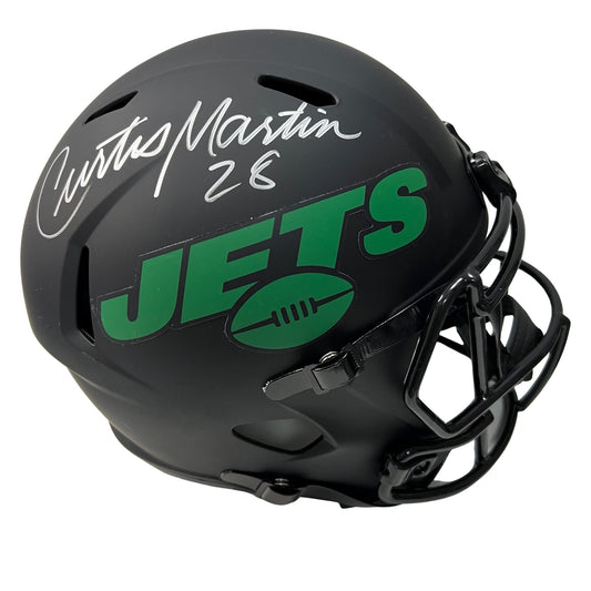 Curtis Martin Autographed New York Jets Eclipse Replica Helmet PSA