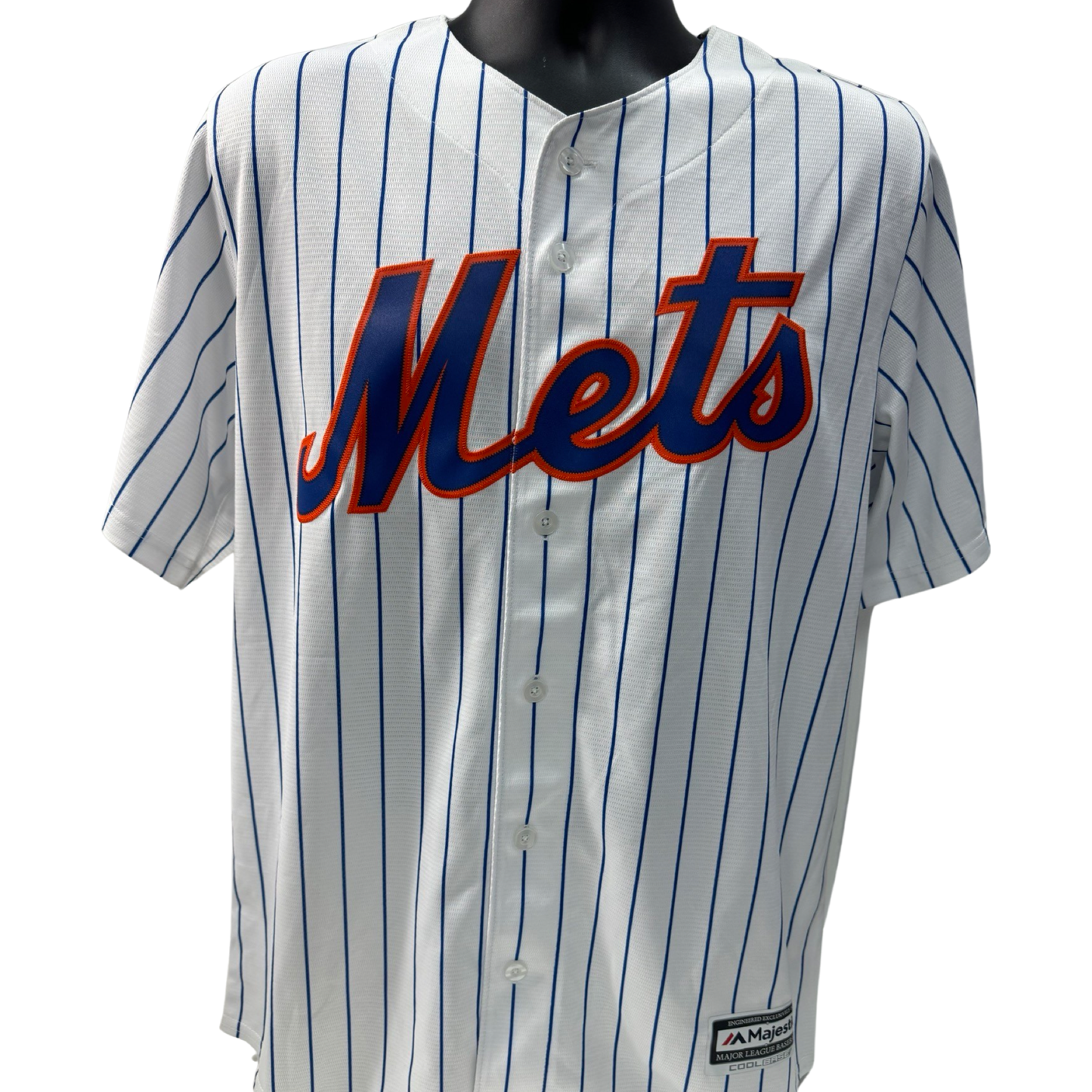 New York Mets Pinstripe Majestic Cool Base Jersey