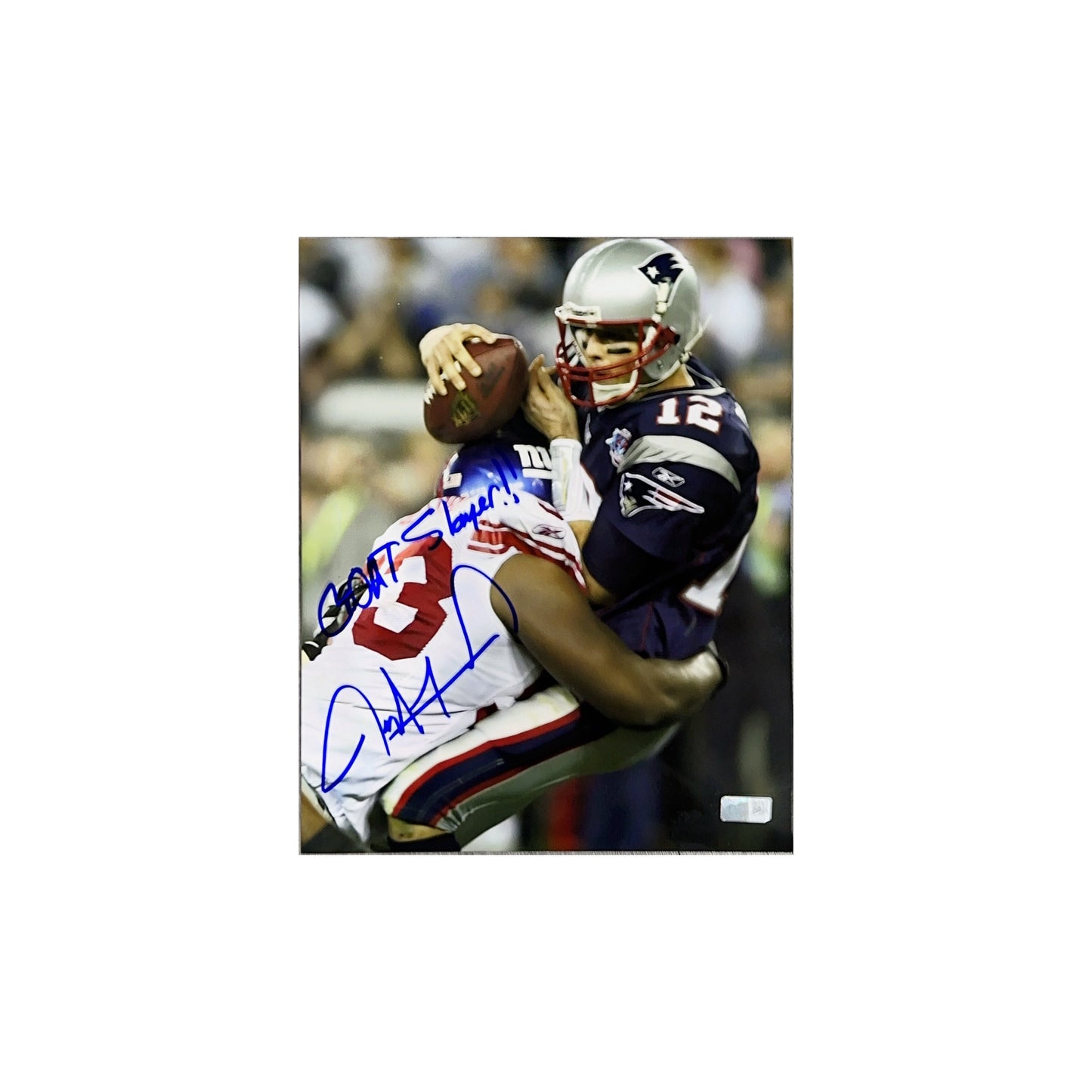 Jay Alford Autographed 8X10 Brady Sack "GOAT Slayer!!" Inscription Steiner CX