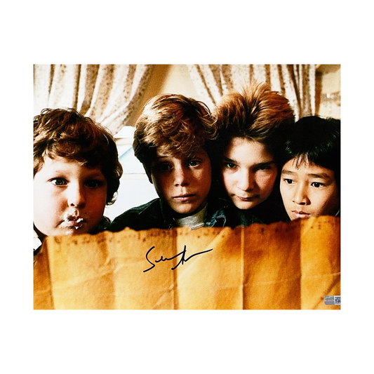 Sean Astin Autographed Goonies Map 11x14 Steiner CX