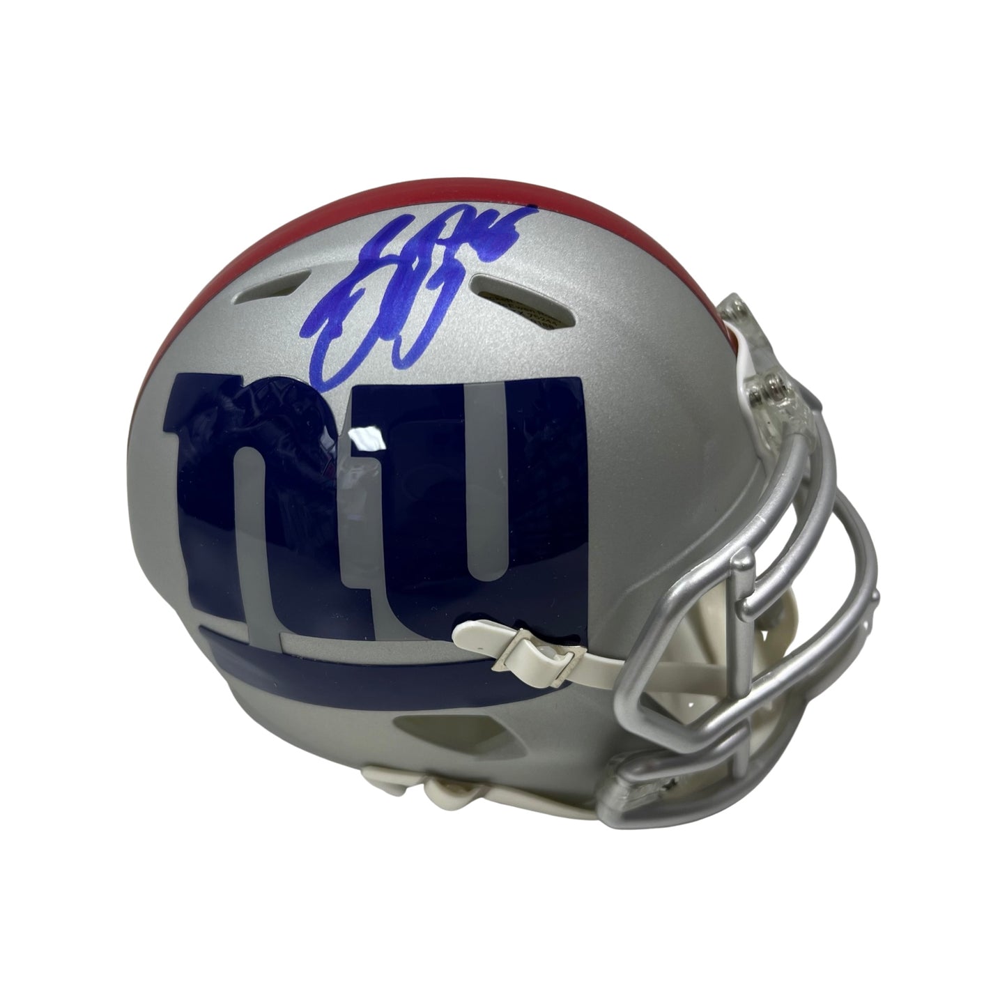 Saquon Barkley New York Giants Signed Authentic AMP Mini Helmet Beckett BAS