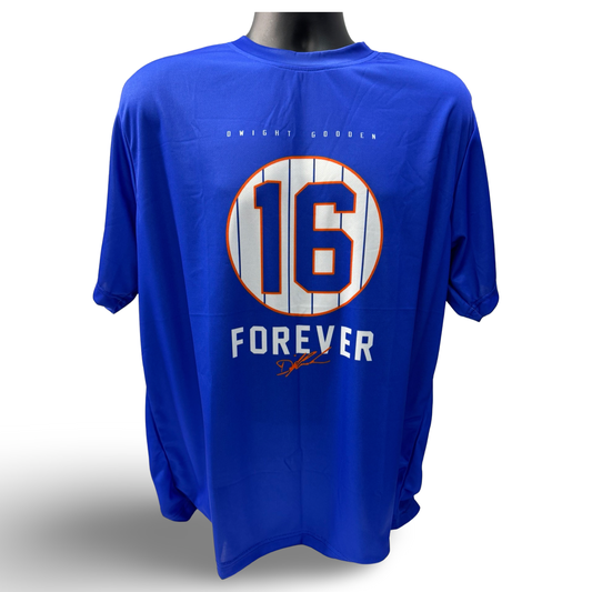 Doc Gooden #16 Forever Blue T-Shirt - Medium
