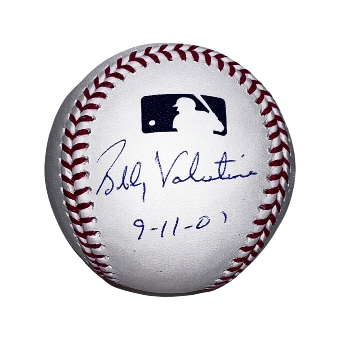 Bobby Valentine Autographed OMLB "9-11-01" Inscription Steiner CX