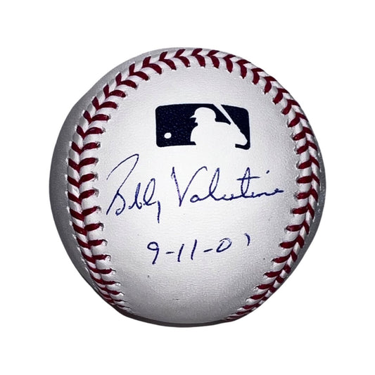 Bobby Valentine Autographed OMLB "9-11-01" Inscription Steiner CX