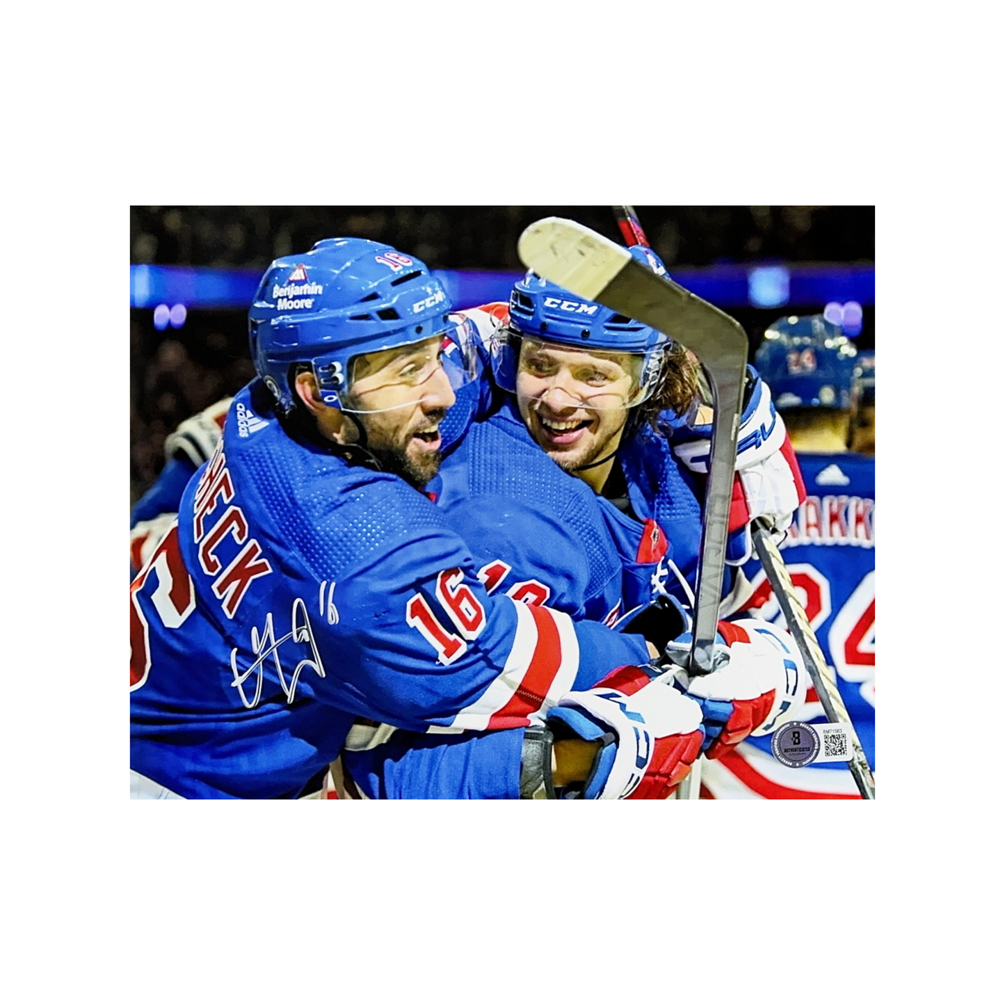 Artemi Panarin & Vincent Trocheck Autographed New York Rangers 8x10 Beckett