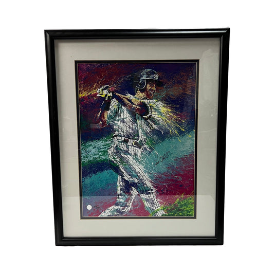 Paul O’Neill Autographed New York Yankees Framed William Lopa 17x23 Artwork LE 111/121 All American Collectibles