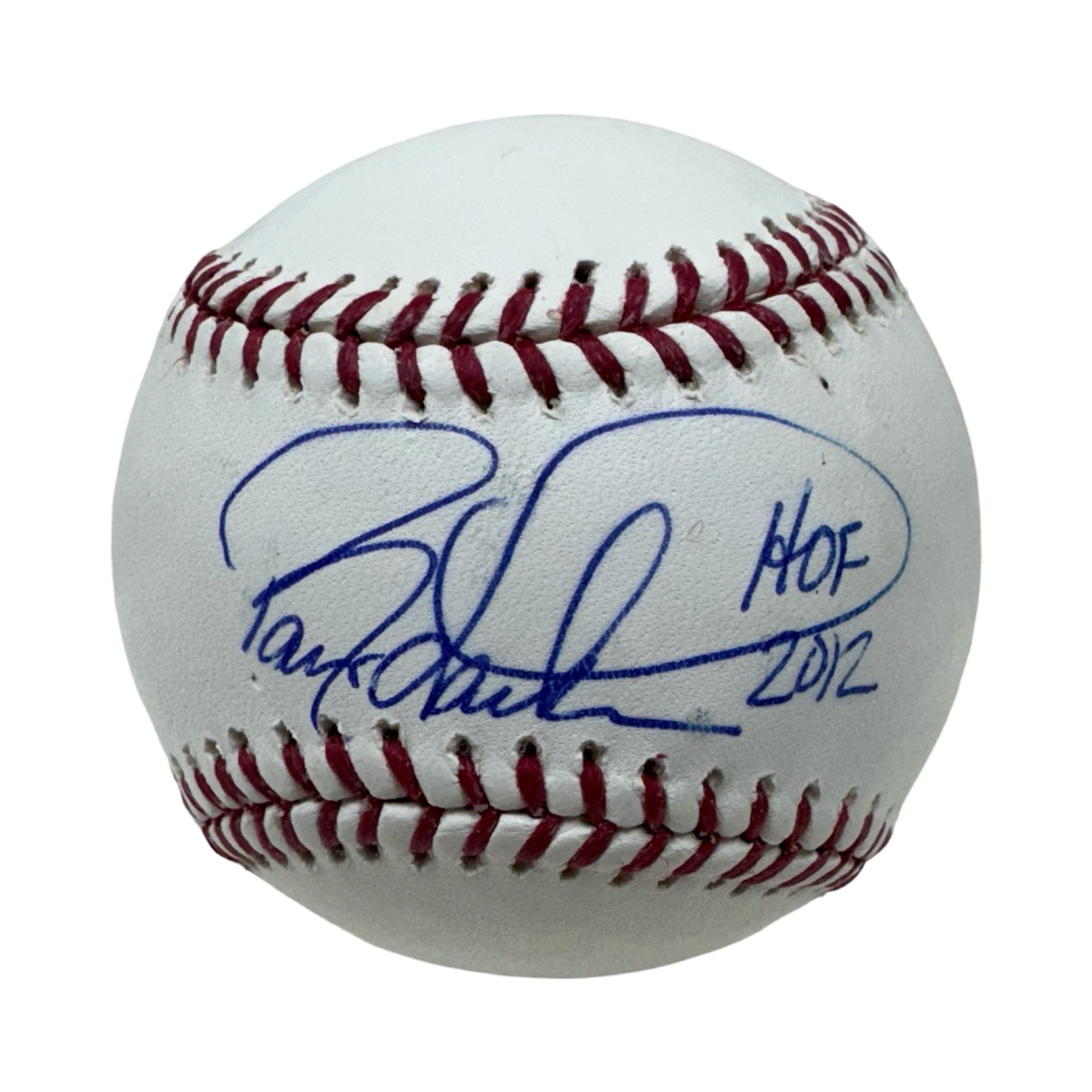 Barry Larkin Autographed Cincinnati Reds OMLB HOF 2012 Inscription JSA