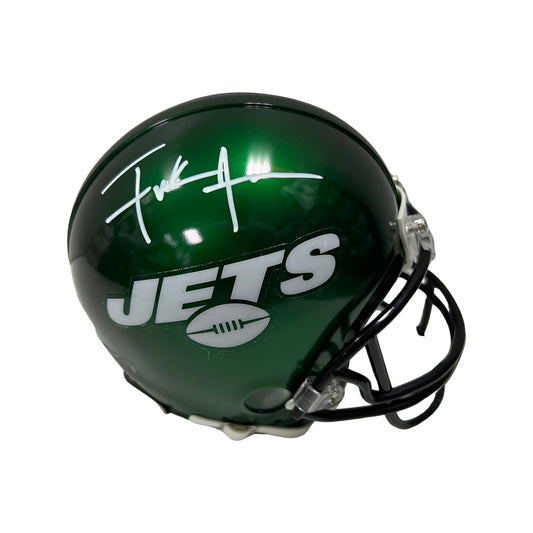 Frank Gore Autographed New York Jets Green Mini Helmet JSA