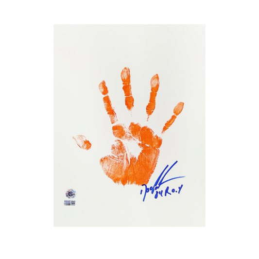 Doc Gooden Autographed New York Mets 11x14 w/ Orange Handprint “84 ROY” Inscription Steiner CX