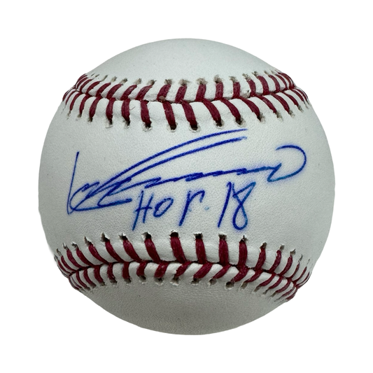 Vladimir Guerrero Sr Autographed Official Major League Baseball “HOF 18” Inscription JSA