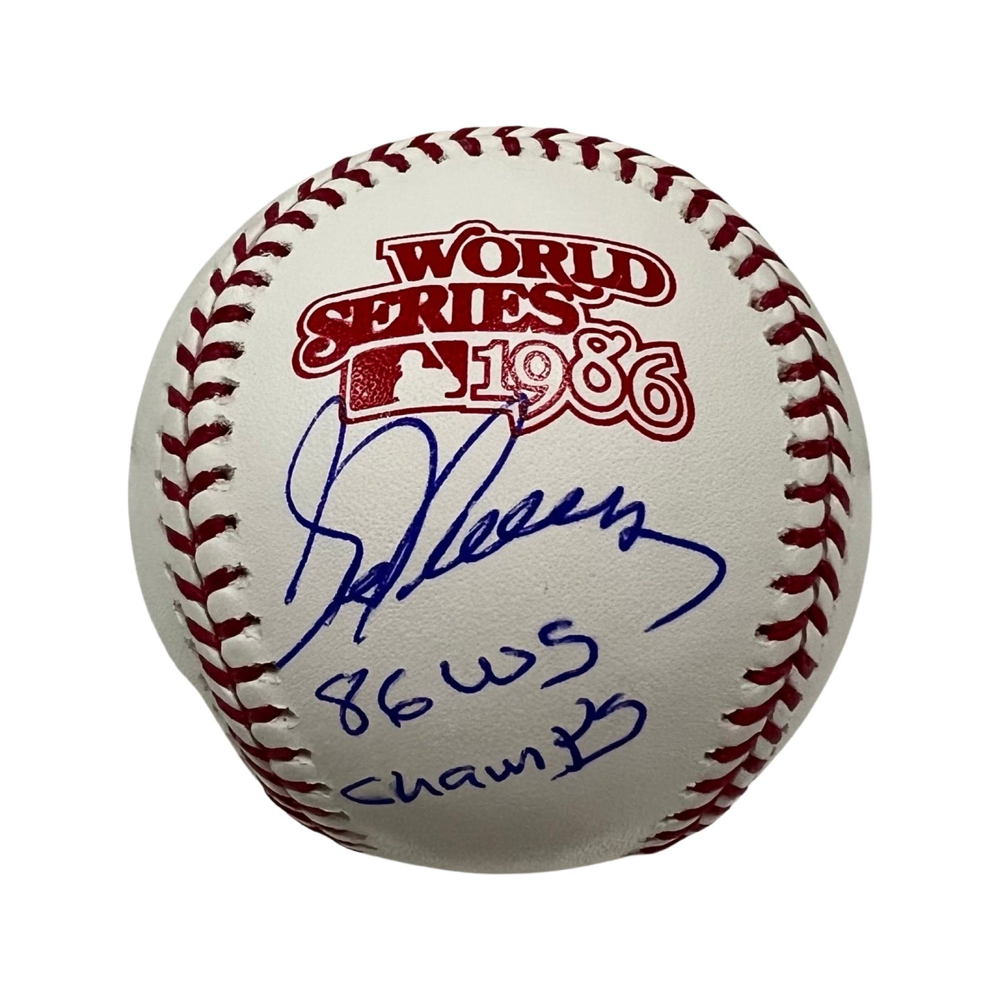 Sid Fernandez Autographed New York Mets 1986 World Series Logo Baseball 86 WS Champs Inscription JSA