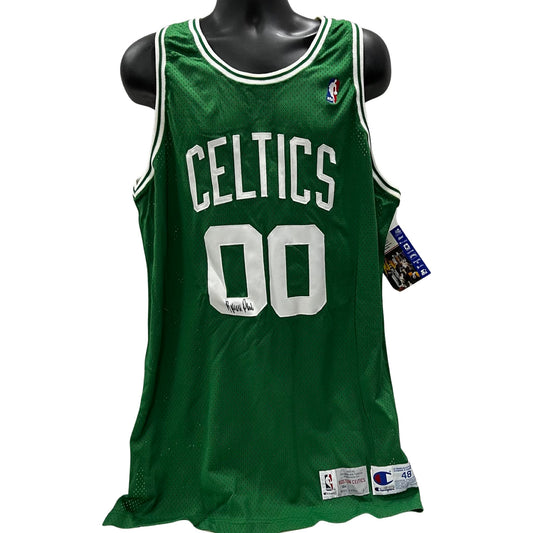 Robert Parish Autographed Boston Celtics Green Champion Authentic Jersey Upper Deck