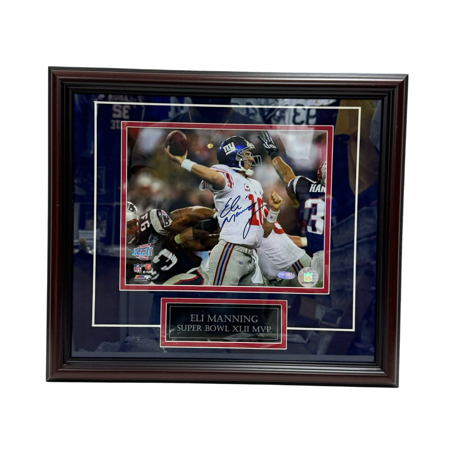 Eli Manning Autographed Eli Manning Framed 8x10 Steiner