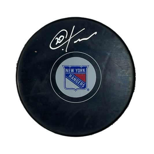 Chris Kreider Autographed New York Rangers Replica Puck Beckett
