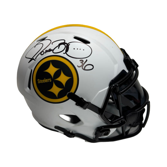 Jerome Bettis Autographed Pittsburgh Steelers Lunar Eclipse Replica Helmet Beckett