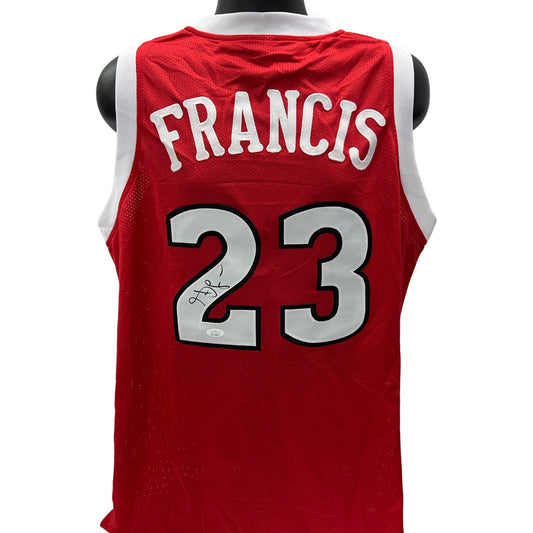 Steve Francis Autographed University of Maryland Terrapins Red Jersey JSA