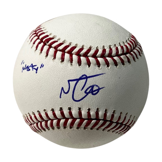 Nestor Cortes Autographed New York Yankees OMLB “Nasty” Inscription PSA
