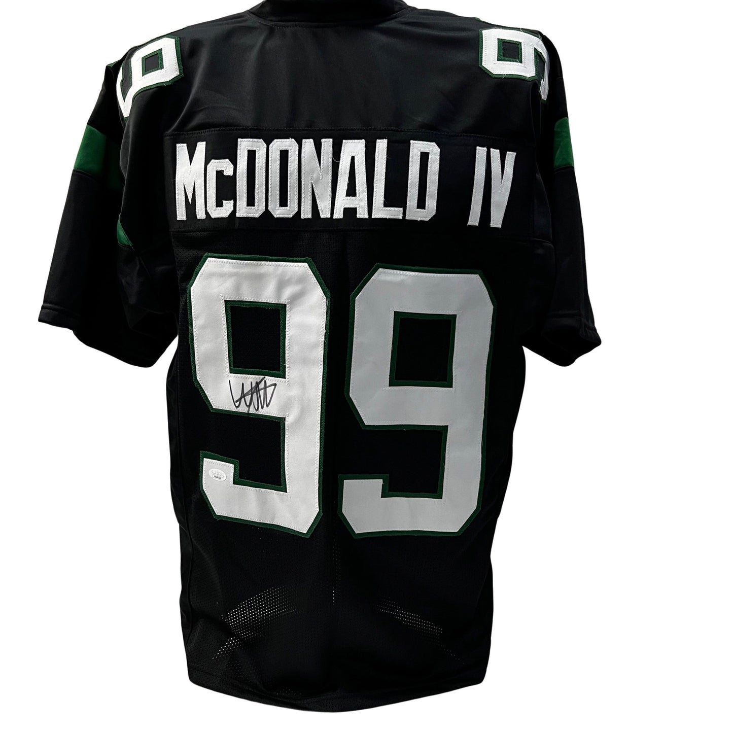 Will McDonald Autographed New York Jets Black Jersey JSA