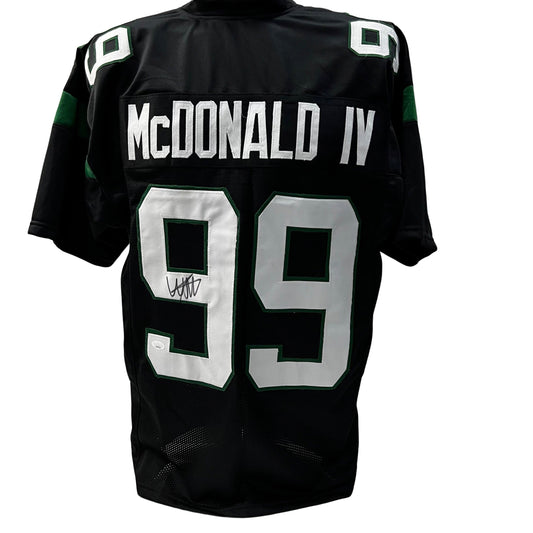 Will McDonald Autographed New York Jets Black Jersey JSA