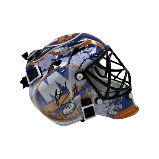 Billy Smith Autographed New York Islanders Mini Goalie Mask Steiner CX