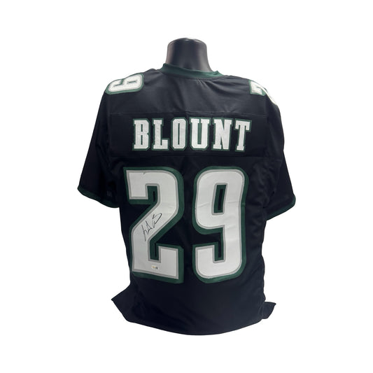 LeGarrett Blount Autographed Philadelphia Eagles Black Jersey JSA