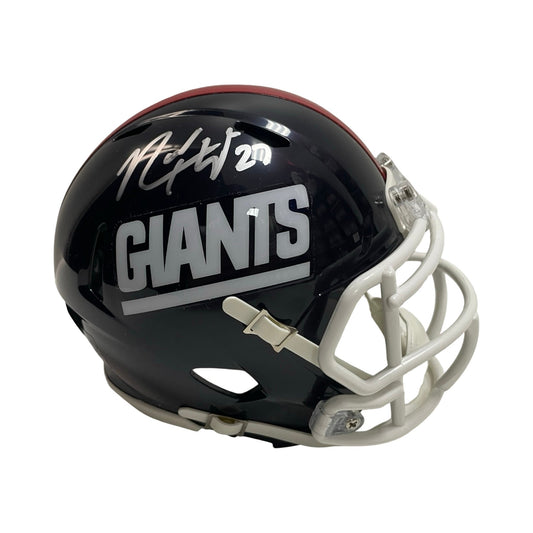 Rodney Hampton Autographed Signed New York Giants Mini Helmet Beckett BAS