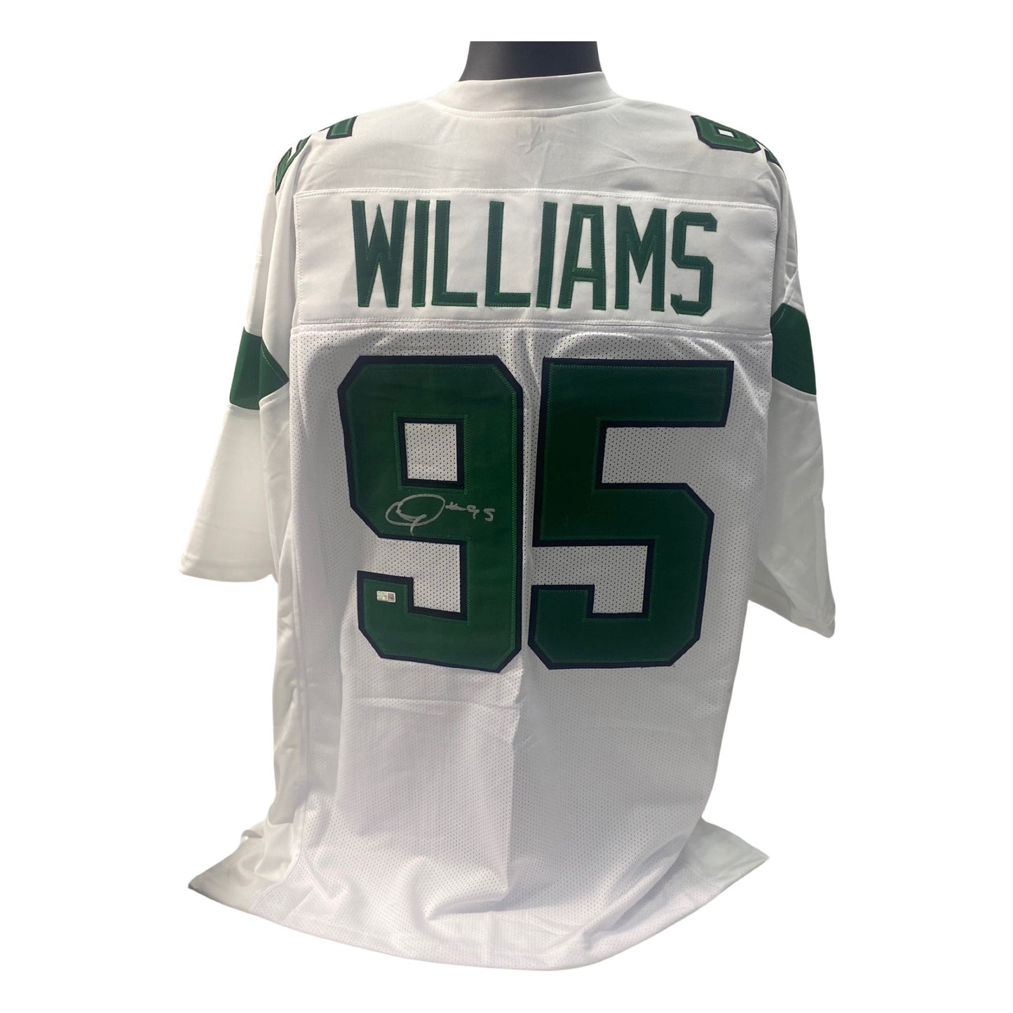 Quinnen Williams Autographed New York Jets White Jersey Steiner CX