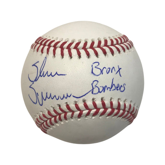 Shane Spencer Autographed New York Yankees OMLB Bronx Bombers Inscription JSA