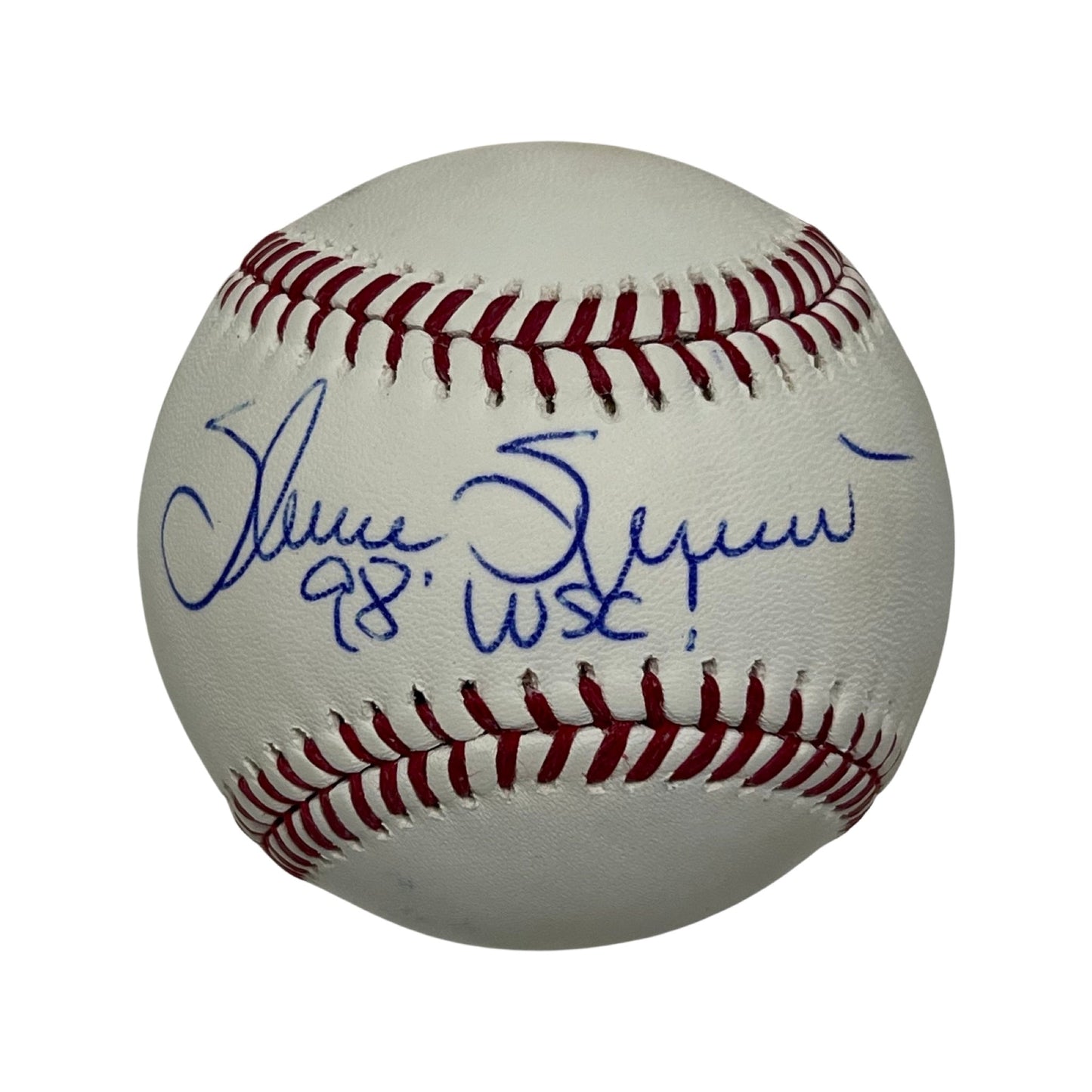 Shane Spencer Autographed New York Yankees OMLB 98 WSC! Inscription JSA