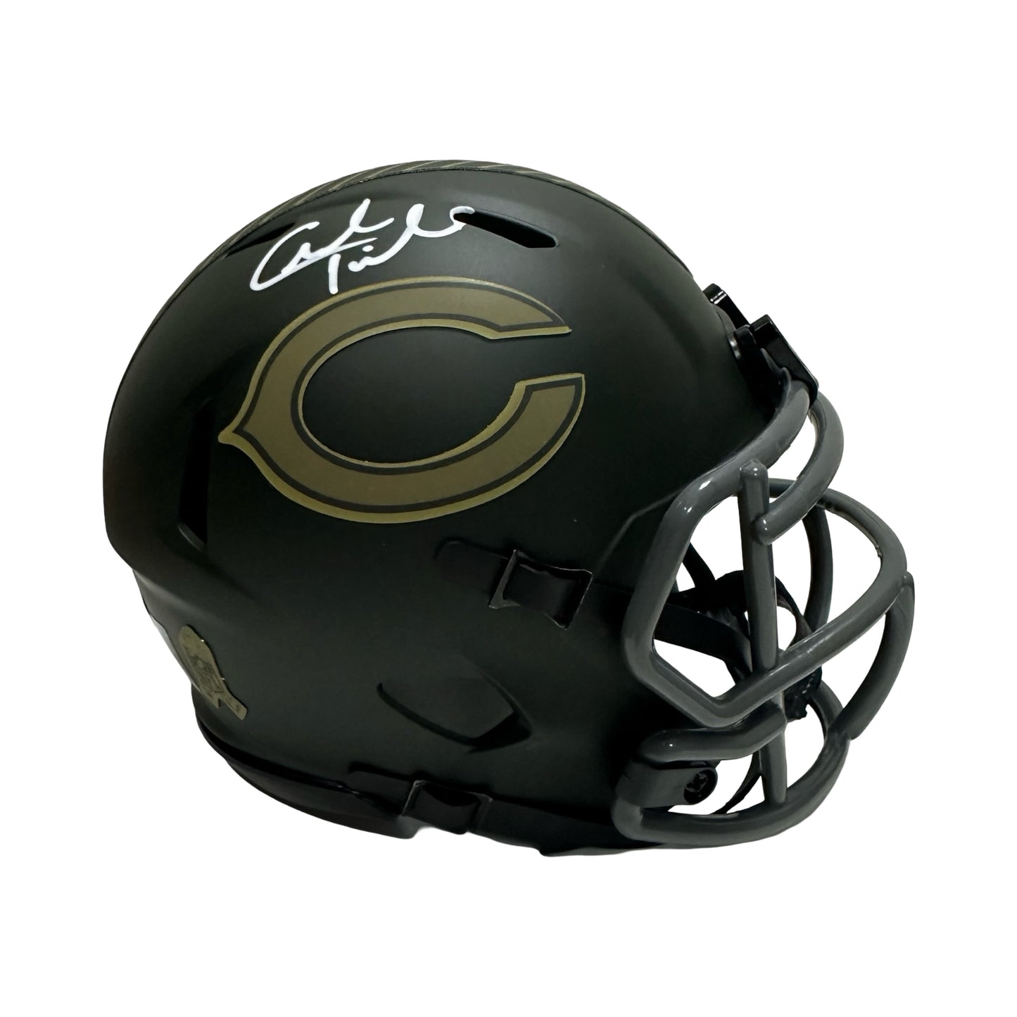 Charles Tillman Autographed Chicago Bears Salute to Service Mini Helmet Beckett