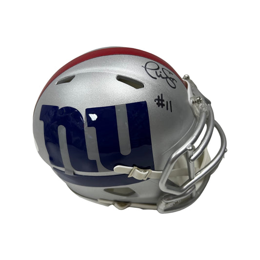 Phil Simms Autographed New York Giants Amp Mini Helmet JSA