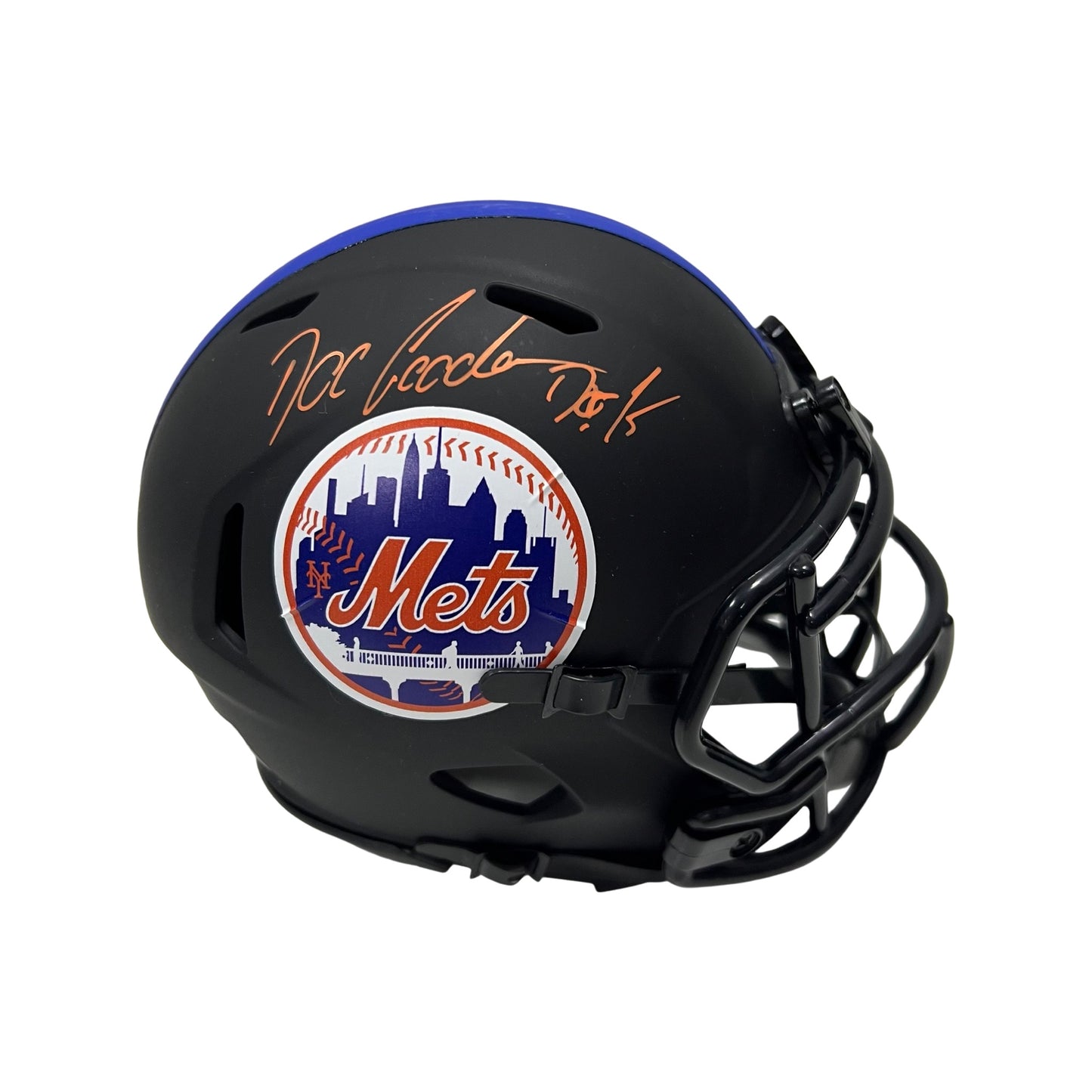 Doc Gooden Autographed New York Mets Eclipse Mini Helmet Steiner CX