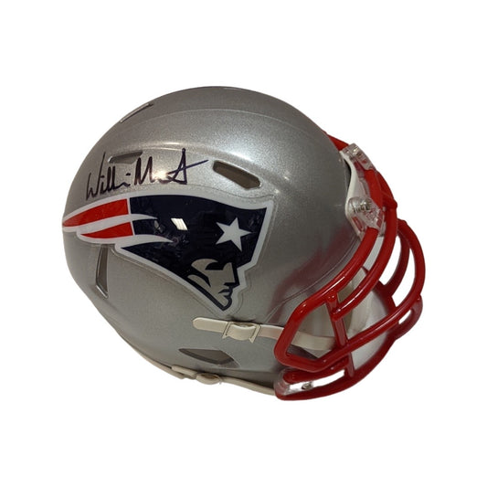 Willie McGinest Autographed New England Patriots Speed Mini Helmet Beckett