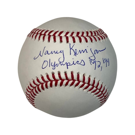 Nancy Kerrigan Autographed USA Olympics OMLB Olympics ‘92, ‘94 Inscriptions Steiner CX