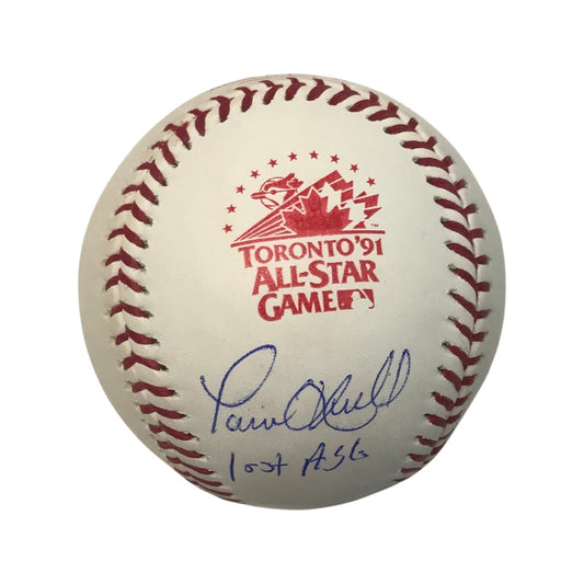 Paul O’Neill Autographed 1991 All Star Game Logo Baseball 1st ASG Inscription JSA
