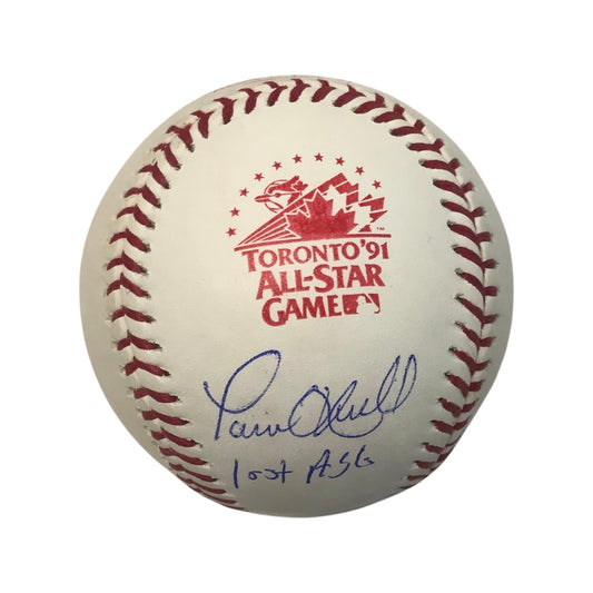 Paul O’Neill Autographed 1991 All Star Game Logo Baseball “1st ASG” Inscription JSA