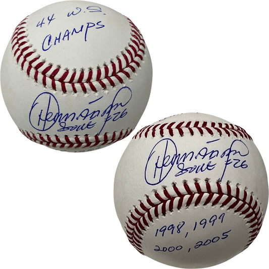 Orlando “El Duque” Hernandez Autographed OMLB “4x WS Champs, 1998, 1999, 2000, 2005” Inscription Steiner CX