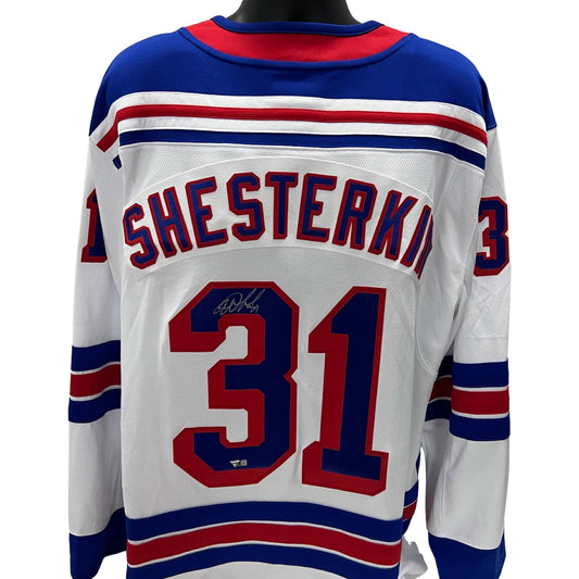 Igor Shesterkin Autographed New York Rangers White Fanatics Authentic Jersey Fanatics