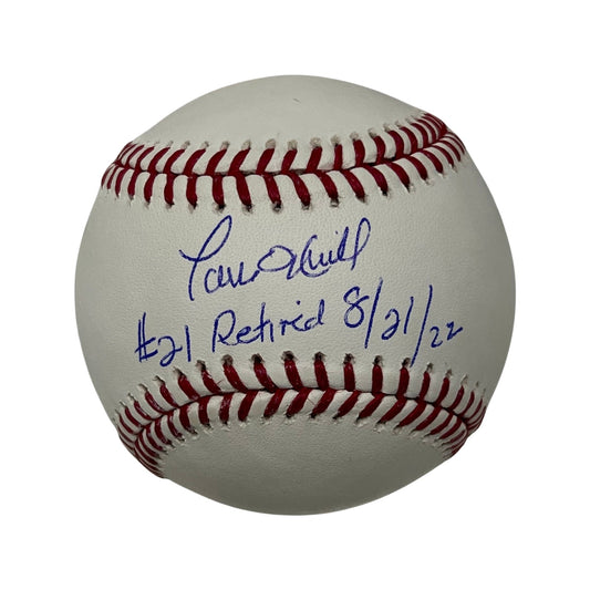 Paul O’Neill Autographed New York Yankees OMLB #21 Retired 8/21/22 Inscription Steiner CX