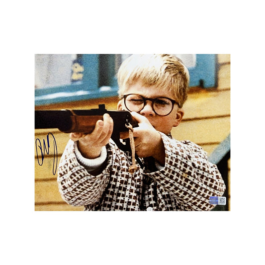 Peter Billingsley Autographed A Christmas Story Gun 8x10 Steiner CX
