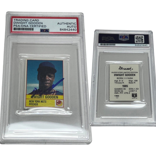 1985 Doc Gooden Bowman Mini Autographed PSA Auto Authentic
