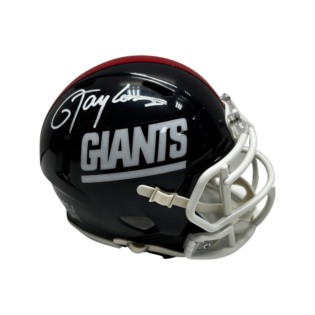 Lawrence Taylor Autographed New York Giants Old School Mini Helmet Steiner CX