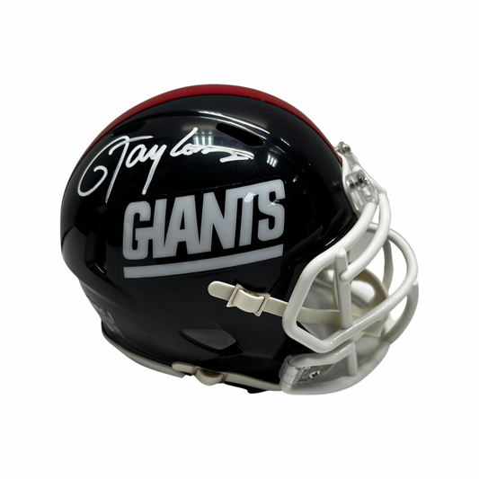 Lawrence Taylor Autographed New York Giants Old School Mini Helmet Steiner CX