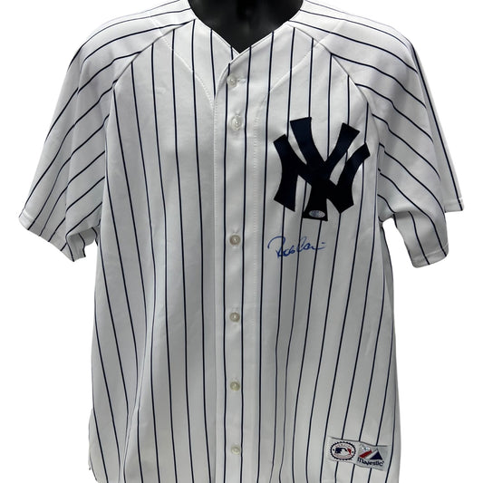 Robinson Cano Autographed New York Yankees Majestic Pinstripe Jersey Steiner