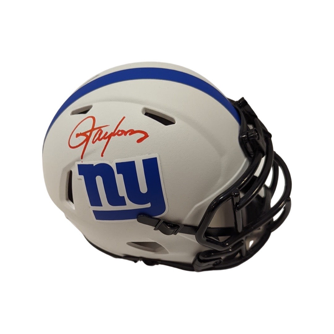 Lawrence Taylor Autographed New York Giants Lunar Eclipse Mini Helmet JSA