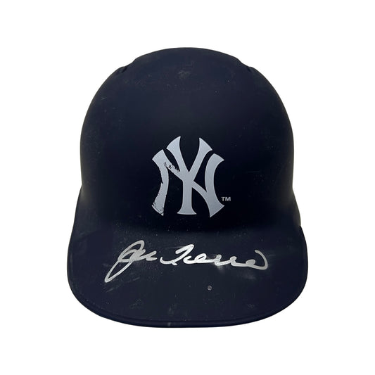 Joe Torre Autographed New York Yankees Flat Navy Mini Helmet JSA
